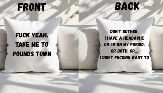 Gettin' Lucky Throw Pillow