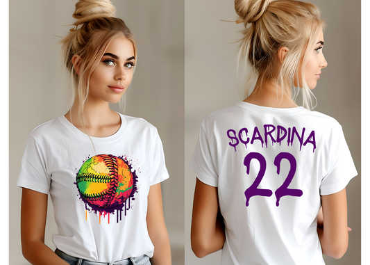 Custom Girls Softball Shirt